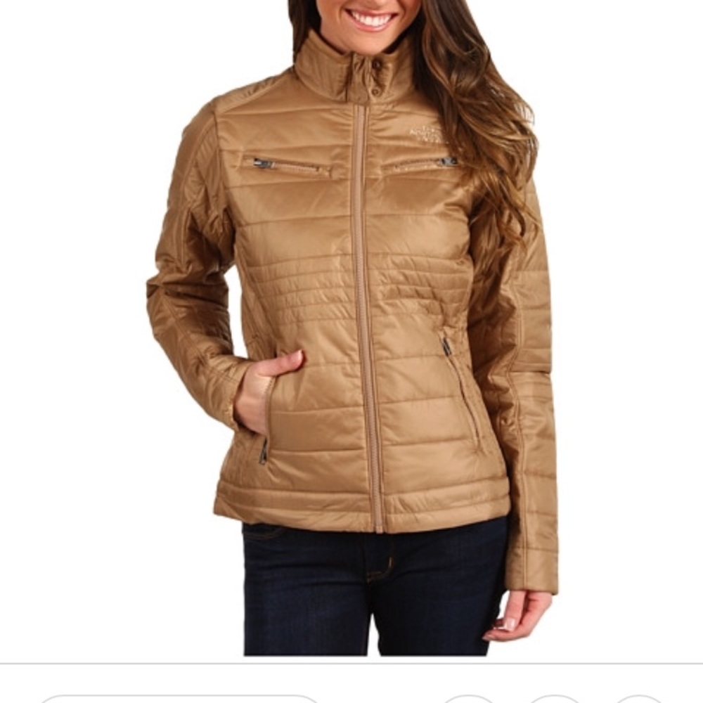 North face moto jacket - tan